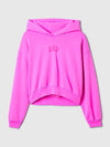 Chic Pink Crop Hoodie